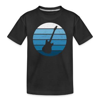 Guitariste Femme Guitariste Guitariste Hommes Guitariste - T-shirt bio Premium Enfant - noir - Devant