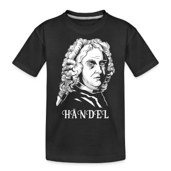 Georg F. Händel Pianiste Compositeur musique classique - T-shirt bio Premium Enfant - noir - Devant