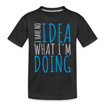 Aucune idée - T-shirt bio Premium Enfant - noir - Devant