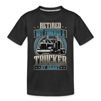 Truck Driver - Kids' Premium Organic T-Shirt - black - Front