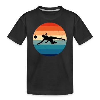 Volley-ball masculin féminin Volley-ball - T-shirt bio Premium Enfant - noir - Devant