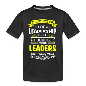 Chef Teambuilding Firma Kollege - Kinder Premium Bio T-Shirt - Schwarz - Vorne