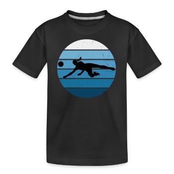 Volleyball Men's Volleyball Women - Kids' Premium Organic T-Shirt - black - Front