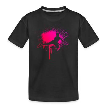 Joueuse de volley-ball joueuse de volley-ball féminin - T-shirt bio Premium Enfant - noir - Devant