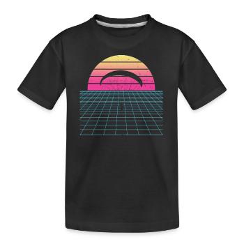 Paragliding Paragliding Paragliding - Kids' Premium Organic T-Shirt - black - Front
