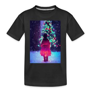 Noël 18 - T-shirt bio Premium Enfant - noir - Devant