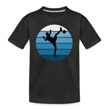 Fussballtennis Futnet Spieler Damen Futnet - Kinder Premium Bio T-Shirt - Schwarz - Vorne