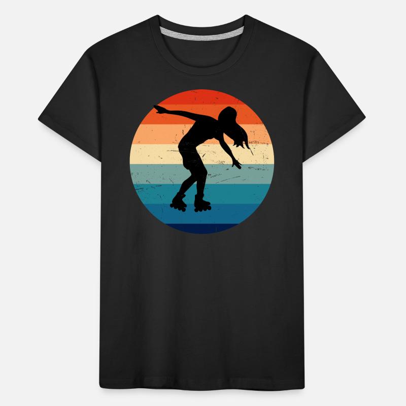 Roller Skating Roller Skating Roller Skates Kids' Premium Organic T-Shirt