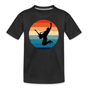 dames guitare électronique guitare acoustique guitare acoustique - T-shirt bio Premium Enfant - noir - Devant