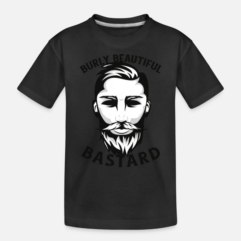 Kräftiger Bart Bastard Kräftiger Bart Bastard Insp - Kinder Premium Bio T-Shirt - Schwarz