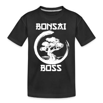 Bonsaï Japon Arbre Cadeau - T-shirt bio Premium Enfant - noir - Devant