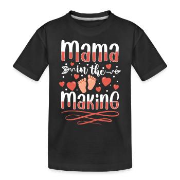 Bébé ventre amour femme enceinte progéniture - T-shirt bio Premium Enfant - noir - Devant