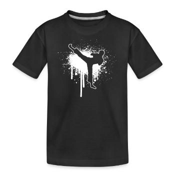 Boxe Kickboxing Kickboxer de boxe homme - T-shirt bio Premium Enfant - noir - Devant