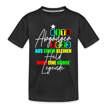 Kita Held - Kinder Premium Bio T-Shirt - Schwarz - Vorne