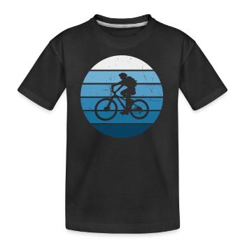 VTT VTT Vélo de montagne Vélo de montagne - T-shirt bio Premium Enfant - noir - Devant