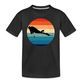 Plongeur Femmes Plongeur Plongeur Plongeur Hommes - T-shirt bio Premium Enfant - noir - Devant