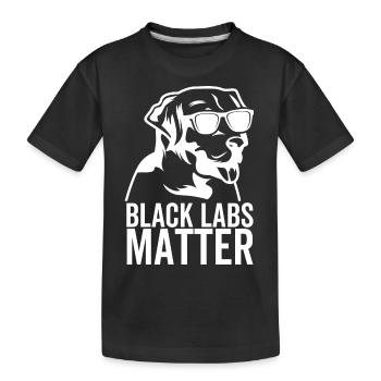 Black Labs Matter - T-shirt bio Premium Enfant - noir - Devant