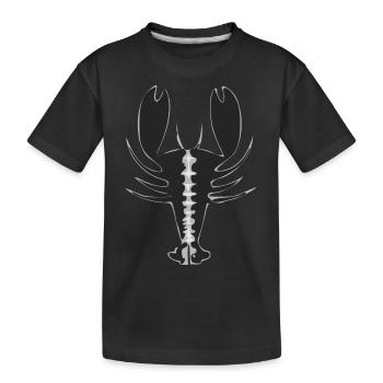 Homard stylisé - T-shirt bio Premium Enfant - noir - Devant