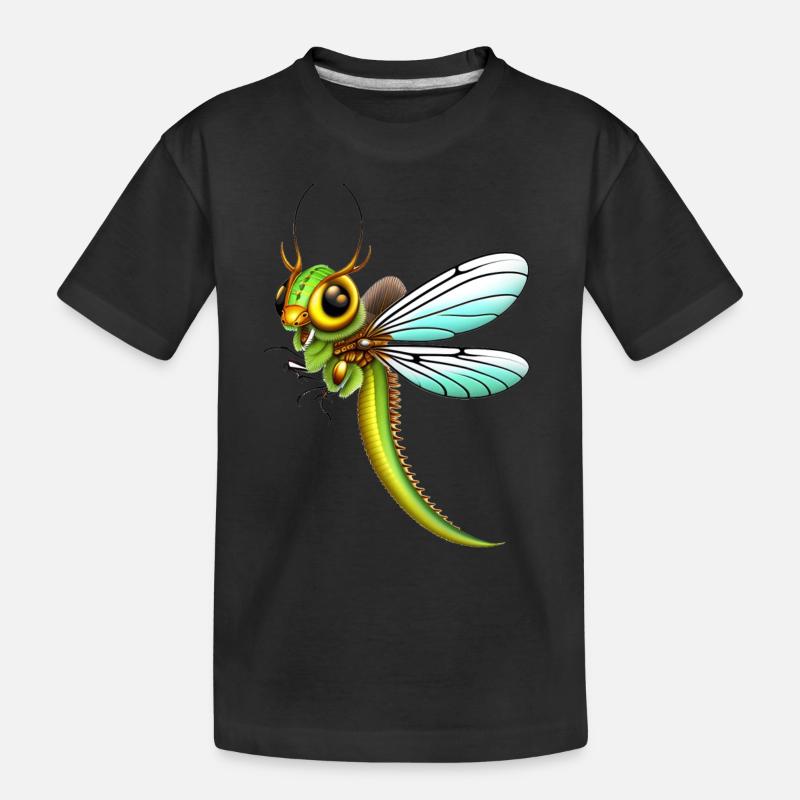Libellule approche - T-shirt bio Premium Enfant - noir