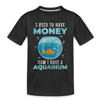 Aquarium Züchter Haustier - Kinder Premium Bio T-Shirt - Schwarz - Vorne