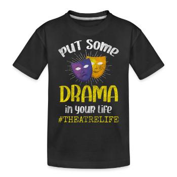 Actor Stage Design Opera Scenery - Kids' Premium Organic T-Shirt - black - Front