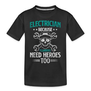 Electricité Hommes Watt Lightning - T-shirt bio Premium Enfant - noir - Devant