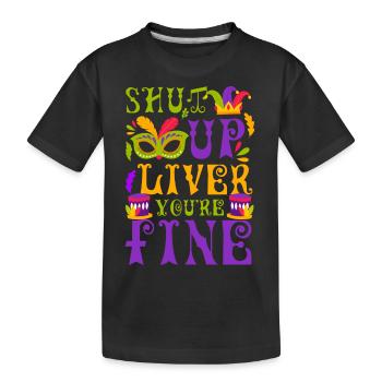 Festival de Mardi Gras Festival de la rue des fous - T-shirt bio Premium Enfant - noir - Devant