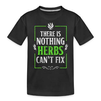 Potion Druid Naturopath - Kids' Premium Organic T-Shirt - black - Front