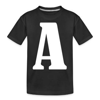 A - T-shirt bio Premium Enfant - noir - Devant