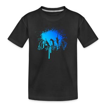 Tennis Joueur de tennis Jouer au tennis Jouer au tennis - T-shirt bio Premium Enfant - noir - Devant