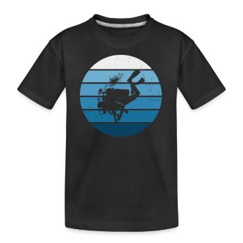 Scuba Diving Diver Plongeur Homme - T-shirt bio Premium Enfant - noir - Devant