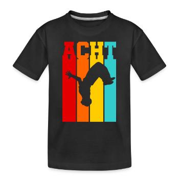Acht Jahre Alt - Geburtstag - Alter - Hip Hop - Kinder Premium Bio T-Shirt - Schwarz - Vorne