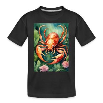 Sternzeichen Skorpion - Kinder Premium Bio T-Shirt - Schwarz - Vorne