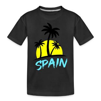 Espagne - T-shirt bio Premium Enfant - noir - Devant