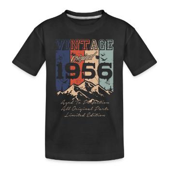 Legendärer Jahrgang 1956 - Kinder Premium Bio T-Shirt - Schwarz - Vorne