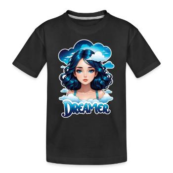 rêver - rêveur - rêveuse - rêve - rêverie - T-shirt bio Premium Enfant - noir - Devant