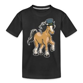 Mountain Horse . Horses Alps Ross Tyrol Tyrolean - Kids' Premium Organic T-Shirt - black - Front