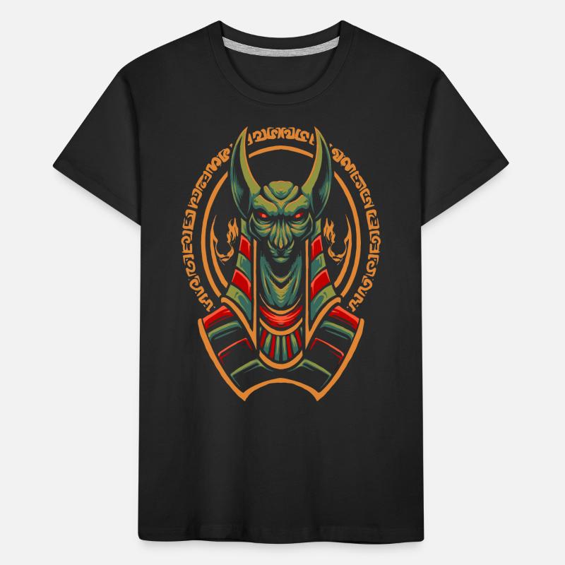 Hiéroglyphe égyptien drapeau du Nil pyramide du pharaon Le Caire T-shirt bio Premium Enfant