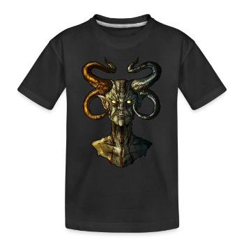 Devil 2 - Kids' Premium Organic T-Shirt - black - Front