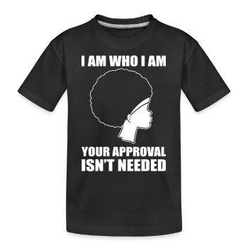 Afro Latina - Kids' Premium Organic T-Shirt - black - Front