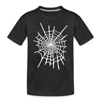 Spider Web Costume Halloween Carnival Carnival - Kids' Premium Organic T-Shirt - black - Front