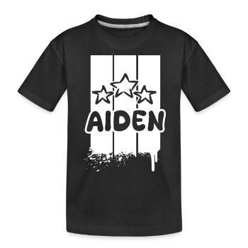 Aiden Aiden - Kinder Premium Bio T-Shirt - Schwarz - Vorne