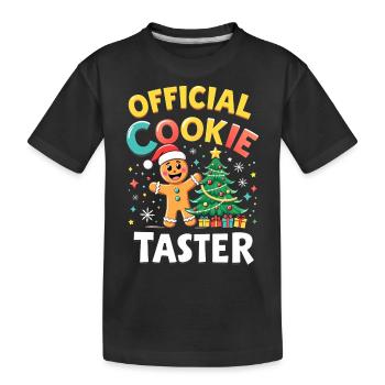 Official Cookie Taster - Kinder Premium Bio T-Shirt - Schwarz - Vorne
