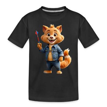 Animal mignon - T-shirt bio Premium Enfant - noir - Devant