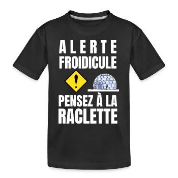 alerte froidicule - T-shirt bio Premium Enfant - noir - Devant