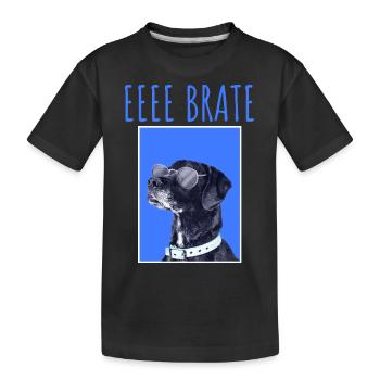 EEE BRATE MAJICA - Kinder Premium Bio T-Shirt - Schwarz - Vorne