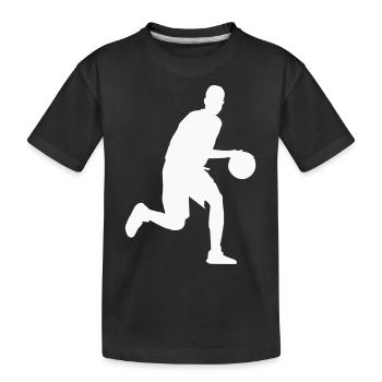 basket-ball - T-shirt bio Premium Enfant - noir - Devant