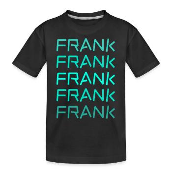 Geschenk für Frank - Kinder Premium Bio T-Shirt - Schwarz - Vorne