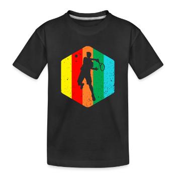 tennis - T-shirt bio Premium Enfant - noir - Devant