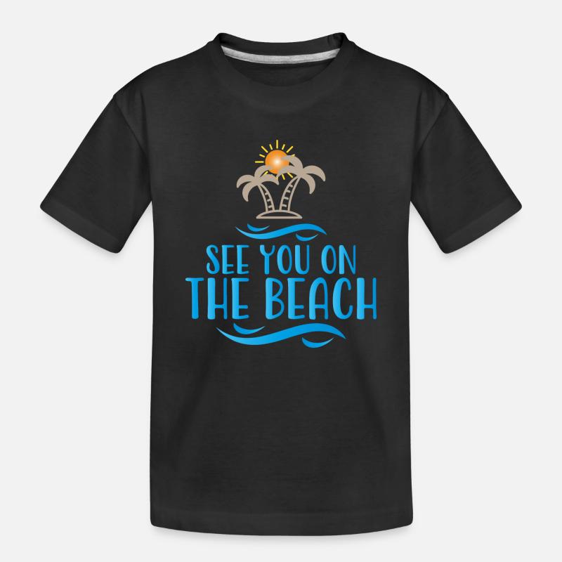 Strand - Kinder Premium Bio T-Shirt - Schwarz